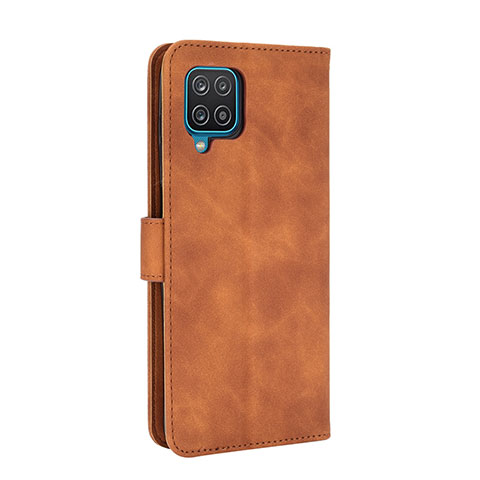 Coque Portefeuille Livre Cuir Etui Clapet L07Z pour Samsung Galaxy A12 Nacho Marron