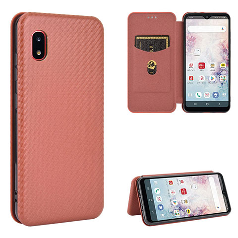 Coque Portefeuille Livre Cuir Etui Clapet L07Z pour Samsung Galaxy A20 SC-02M SCV46 Marron