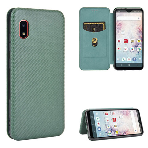 Coque Portefeuille Livre Cuir Etui Clapet L07Z pour Samsung Galaxy A20 SC-02M SCV46 Vert