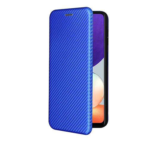 Coque Portefeuille Livre Cuir Etui Clapet L07Z pour Samsung Galaxy A22 4G Bleu