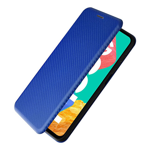 Coque Portefeuille Livre Cuir Etui Clapet L07Z pour Samsung Galaxy M33 5G Bleu