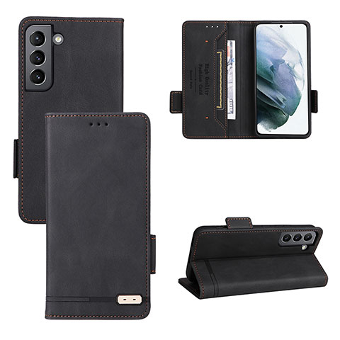 Coque Portefeuille Livre Cuir Etui Clapet L07Z pour Samsung Galaxy S22 Plus 5G Noir