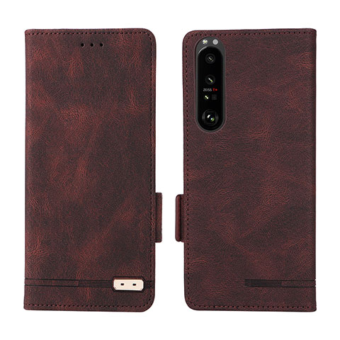 Coque Portefeuille Livre Cuir Etui Clapet L07Z pour Sony Xperia 1 III Marron