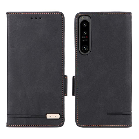 Coque Portefeuille Livre Cuir Etui Clapet L07Z pour Sony Xperia 1 IV Noir