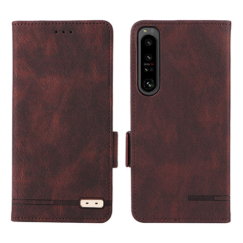 Coque Portefeuille Livre Cuir Etui Clapet L07Z pour Sony Xperia 1 IV SO-51C Marron