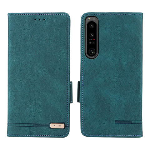 Coque Portefeuille Livre Cuir Etui Clapet L07Z pour Sony Xperia 1 IV SO-51C Vert