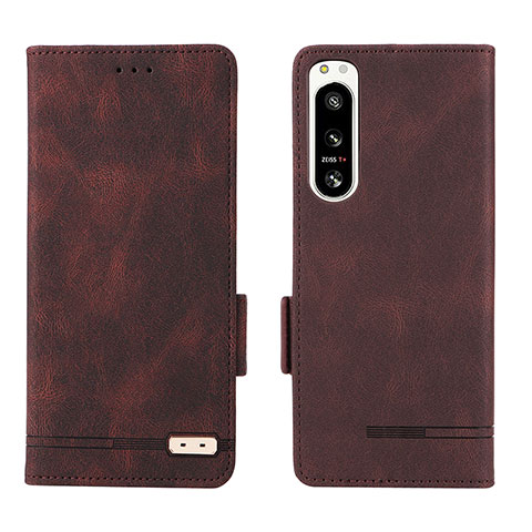 Coque Portefeuille Livre Cuir Etui Clapet L07Z pour Sony Xperia 5 IV Marron