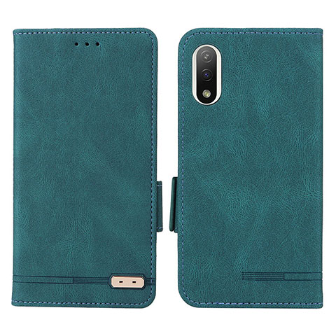 Coque Portefeuille Livre Cuir Etui Clapet L07Z pour Sony Xperia Ace III SO-53C Vert