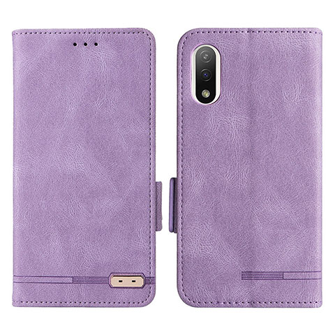 Coque Portefeuille Livre Cuir Etui Clapet L07Z pour Sony Xperia Ace III Violet