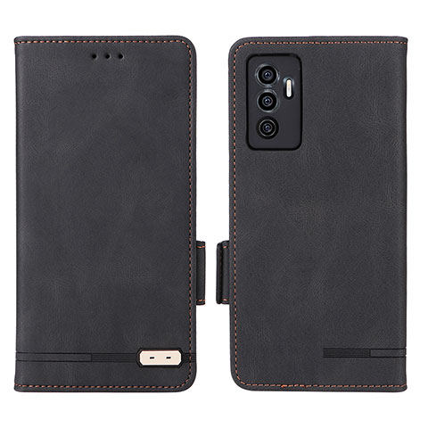 Coque Portefeuille Livre Cuir Etui Clapet L07Z pour Vivo V23e Noir