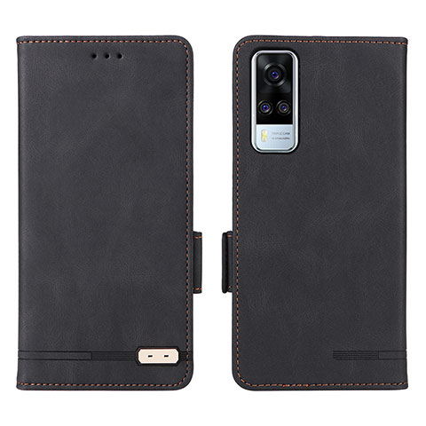 Coque Portefeuille Livre Cuir Etui Clapet L07Z pour Vivo Y51A Noir