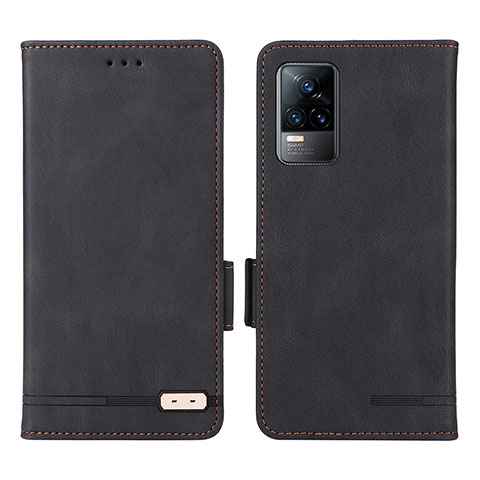 Coque Portefeuille Livre Cuir Etui Clapet L07Z pour Vivo Y73 (2021) Noir