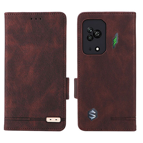 Coque Portefeuille Livre Cuir Etui Clapet L07Z pour Xiaomi Black Shark 5 5G Marron