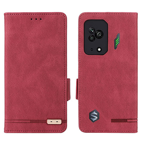 Coque Portefeuille Livre Cuir Etui Clapet L07Z pour Xiaomi Black Shark 5 5G Rouge