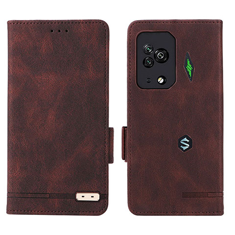 Coque Portefeuille Livre Cuir Etui Clapet L07Z pour Xiaomi Black Shark 5 Pro 5G Marron