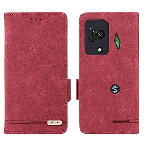 Coque Portefeuille Livre Cuir Etui Clapet L07Z pour Xiaomi Black Shark 5 Pro 5G Rouge