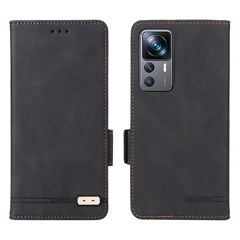 Coque Portefeuille Livre Cuir Etui Clapet L07Z pour Xiaomi Mi 12T 5G Noir