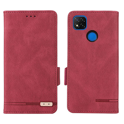 Coque Portefeuille Livre Cuir Etui Clapet L07Z pour Xiaomi POCO C3 Rouge