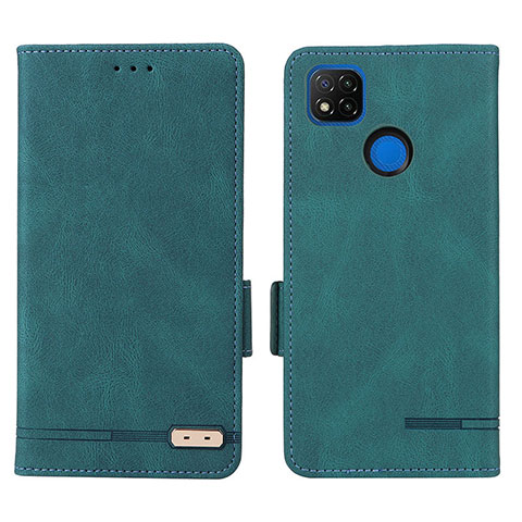 Coque Portefeuille Livre Cuir Etui Clapet L07Z pour Xiaomi POCO C3 Vert