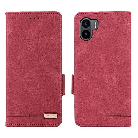 Coque Portefeuille Livre Cuir Etui Clapet L07Z pour Xiaomi Poco C50 Rouge