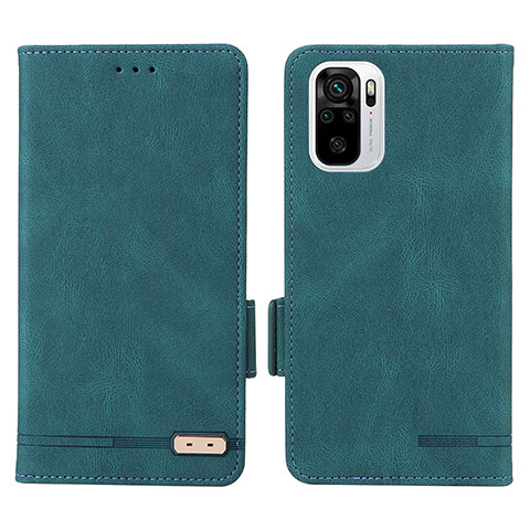 Coque Portefeuille Livre Cuir Etui Clapet L07Z pour Xiaomi Poco M5S Vert