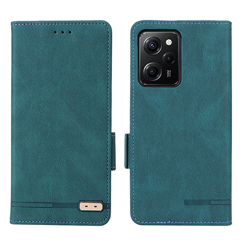 Coque Portefeuille Livre Cuir Etui Clapet L07Z pour Xiaomi Poco X5 Pro 5G Vert