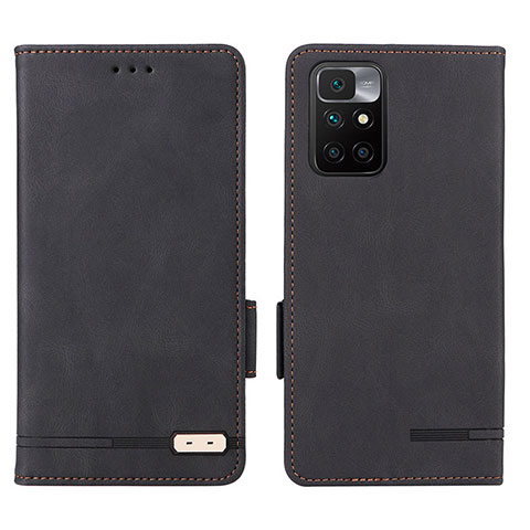 Coque Portefeuille Livre Cuir Etui Clapet L07Z pour Xiaomi Redmi 10 4G Noir