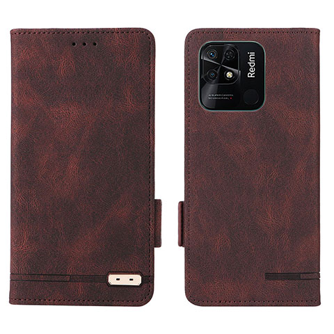 Coque Portefeuille Livre Cuir Etui Clapet L07Z pour Xiaomi Redmi 10 Power Marron