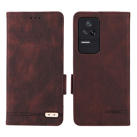 Coque Portefeuille Livre Cuir Etui Clapet L07Z pour Xiaomi Redmi K40S 5G Marron