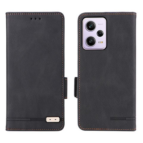 Coque Portefeuille Livre Cuir Etui Clapet L07Z pour Xiaomi Redmi Note 12 Pro 5G Noir