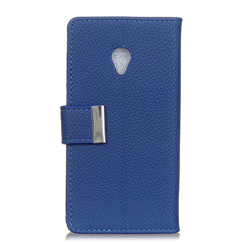 Coque Portefeuille Livre Cuir Etui Clapet L08 pour Alcatel 1X (2019) Bleu