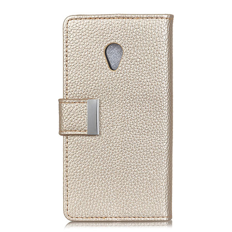 Coque Portefeuille Livre Cuir Etui Clapet L08 pour Alcatel 1X (2019) Or