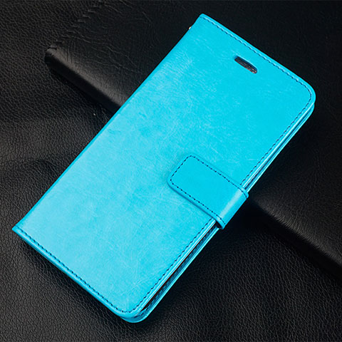 Coque Portefeuille Livre Cuir Etui Clapet L08 pour Huawei Honor 10 Lite Bleu Ciel