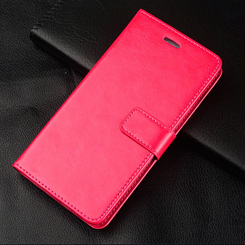 Coque Portefeuille Livre Cuir Etui Clapet L08 pour Huawei Honor 10 Lite Rose Rouge