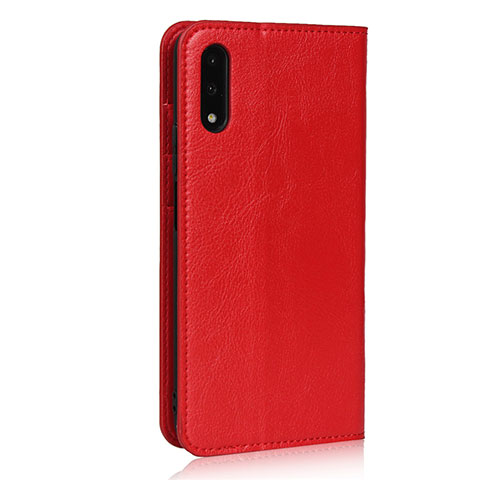 Coque Portefeuille Livre Cuir Etui Clapet L08 pour Huawei Honor 9X Rouge