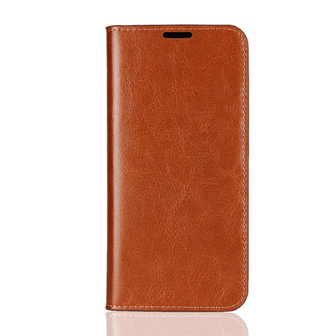 Coque Portefeuille Livre Cuir Etui Clapet L08 pour Huawei Honor V10 Lite Orange