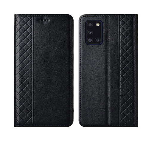 Coque Portefeuille Livre Cuir Etui Clapet L08 pour Samsung Galaxy A31 Noir