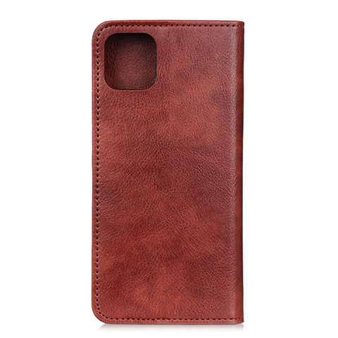 Coque Portefeuille Livre Cuir Etui Clapet L08 pour Samsung Galaxy A71 5G Marron