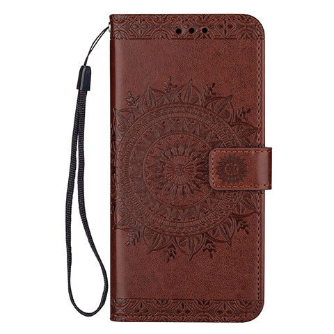 Coque Portefeuille Livre Cuir Etui Clapet L08 pour Samsung Galaxy S20 Plus 5G Marron