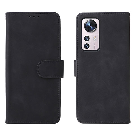 Coque Portefeuille Livre Cuir Etui Clapet L08 pour Xiaomi Mi 12 Pro 5G Noir