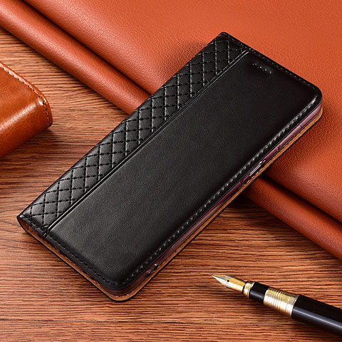 Coque Portefeuille Livre Cuir Etui Clapet L08 pour Xiaomi Poco X3 NFC Noir