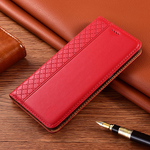 Coque Portefeuille Livre Cuir Etui Clapet L08 pour Xiaomi Poco X3 Pro Rouge