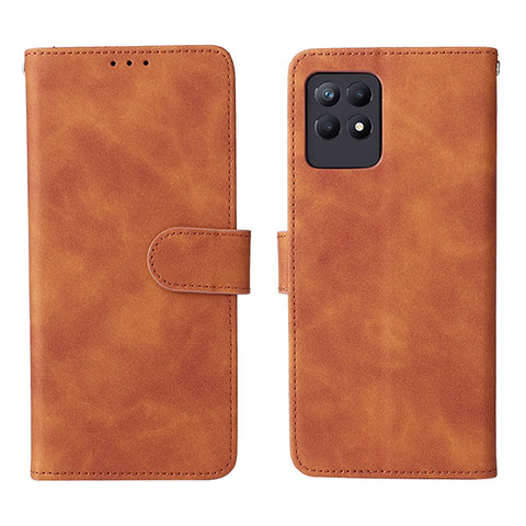 Coque Portefeuille Livre Cuir Etui Clapet L08Z pour Realme 8i Marron