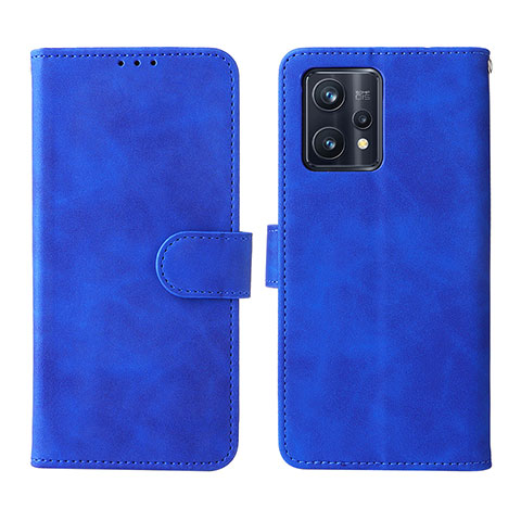 Coque Portefeuille Livre Cuir Etui Clapet L08Z pour Realme 9 4G Bleu