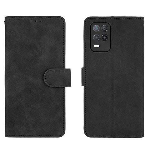 Coque Portefeuille Livre Cuir Etui Clapet L08Z pour Realme 9 5G India Noir