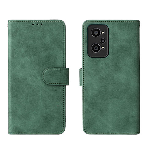 Coque Portefeuille Livre Cuir Etui Clapet L08Z pour Realme GT Neo 3T 5G Vert