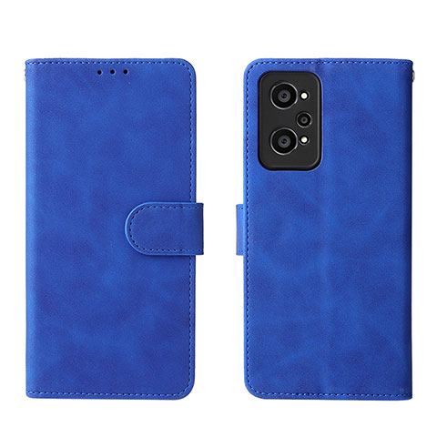 Coque Portefeuille Livre Cuir Etui Clapet L08Z pour Realme GT2 5G Bleu