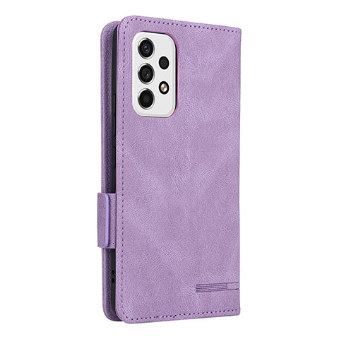 Coque Portefeuille Livre Cuir Etui Clapet L08Z pour Samsung Galaxy A53 5G Violet