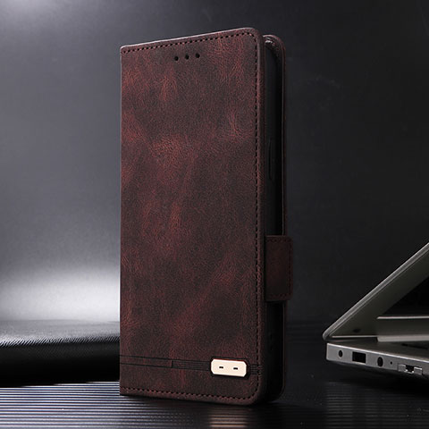 Coque Portefeuille Livre Cuir Etui Clapet L08Z pour Xiaomi POCO C3 Marron