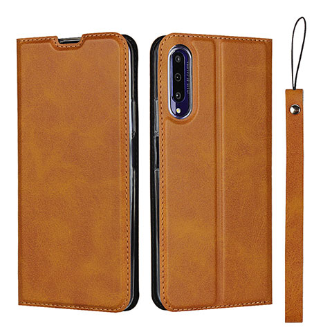 Coque Portefeuille Livre Cuir Etui Clapet L09 pour Huawei Honor 9X Pro Orange